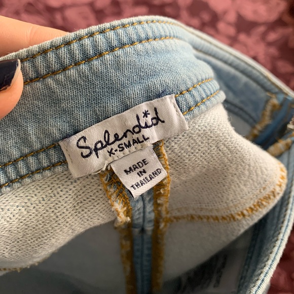 Splendid Split Front Denim Skirt - Picture 8 of 12